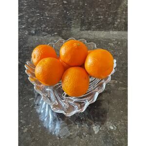 Vintage Footed Glass Desert Dish Bowl Rare